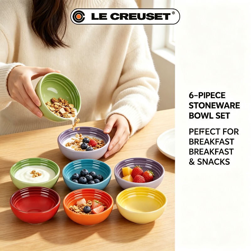 LE CREUSET 6Pcs Gradient Stone - Meal Prep Bowl 评论和价格