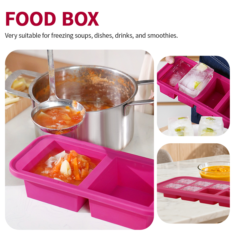 2 Or 3-Piece Silicone Freezer  - Meal Prep Template 评论和价格
