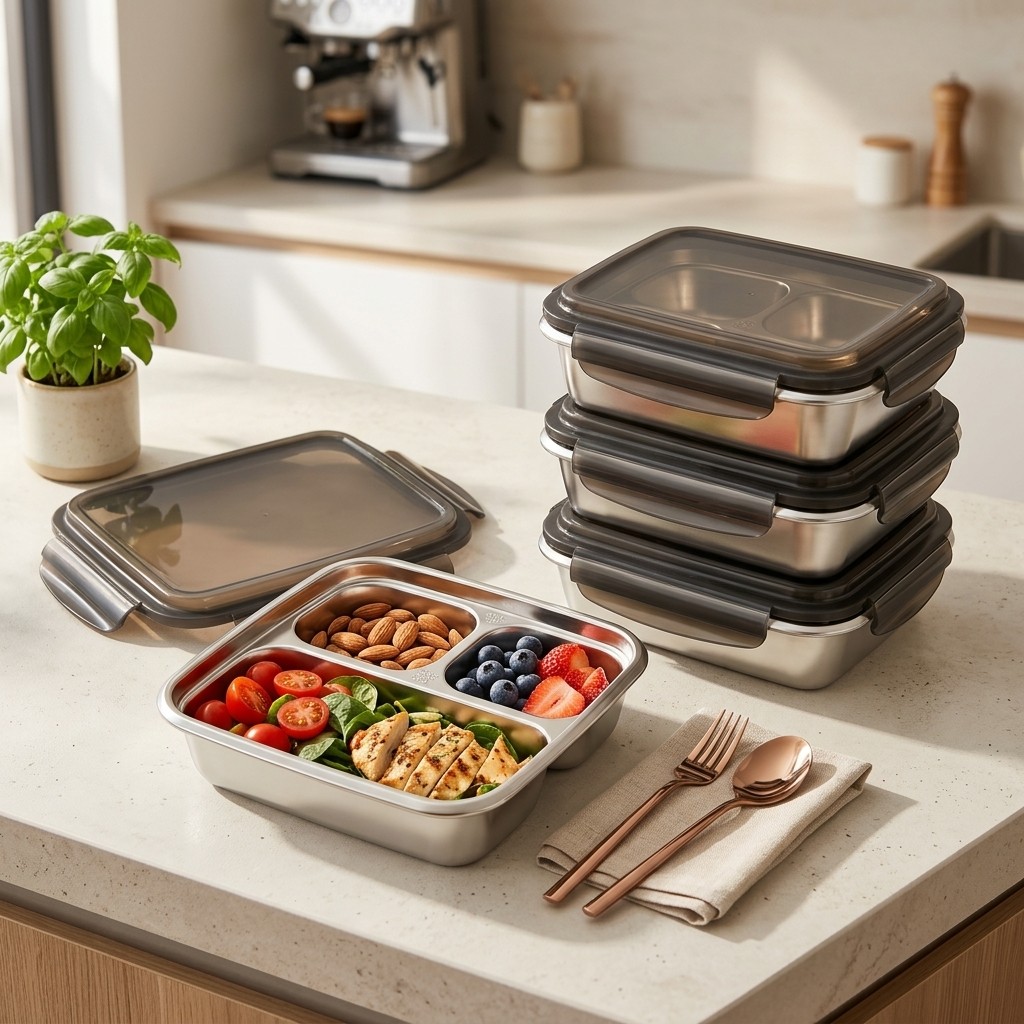 Large Capacity Lunch Container - Meal Prep Bowl 评论和价格