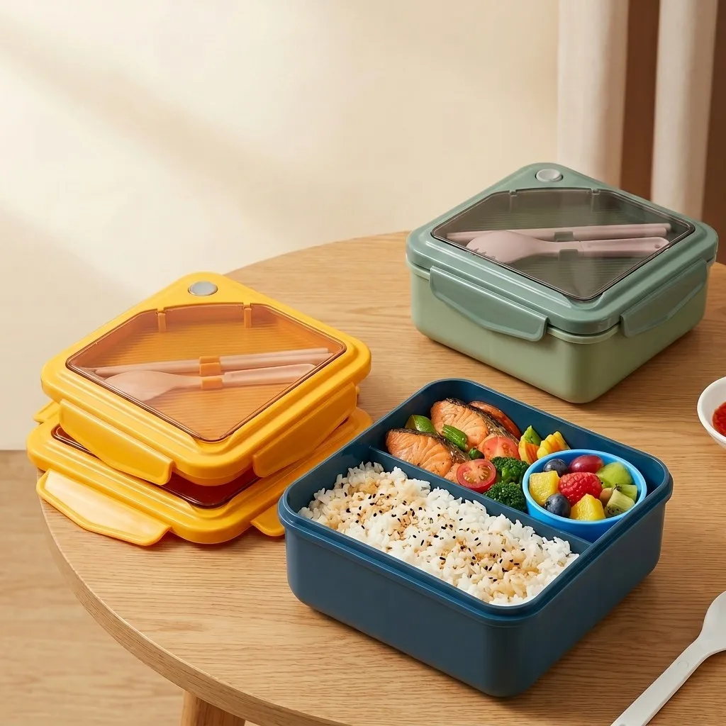 Microwavable Plastic Bento Lun - Meal Prep Or Prep Meal 评论和价格