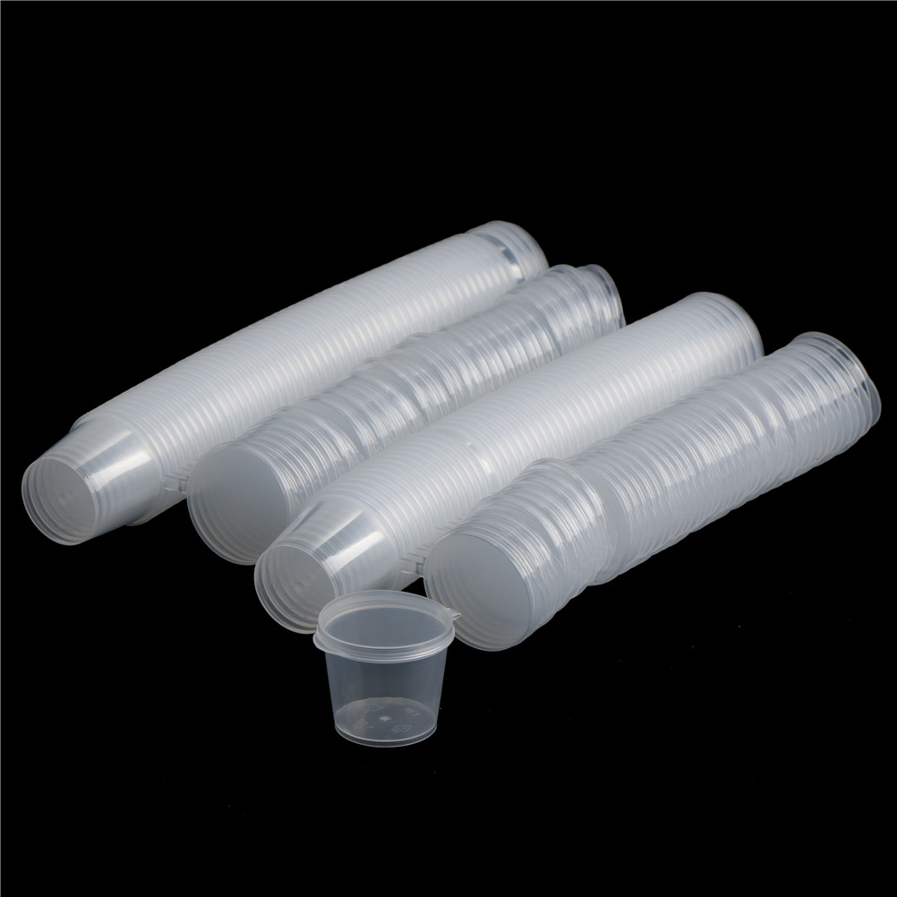 100Pcs Small Plastic Disposabl - Sauce Dipping Cup 评论和价格