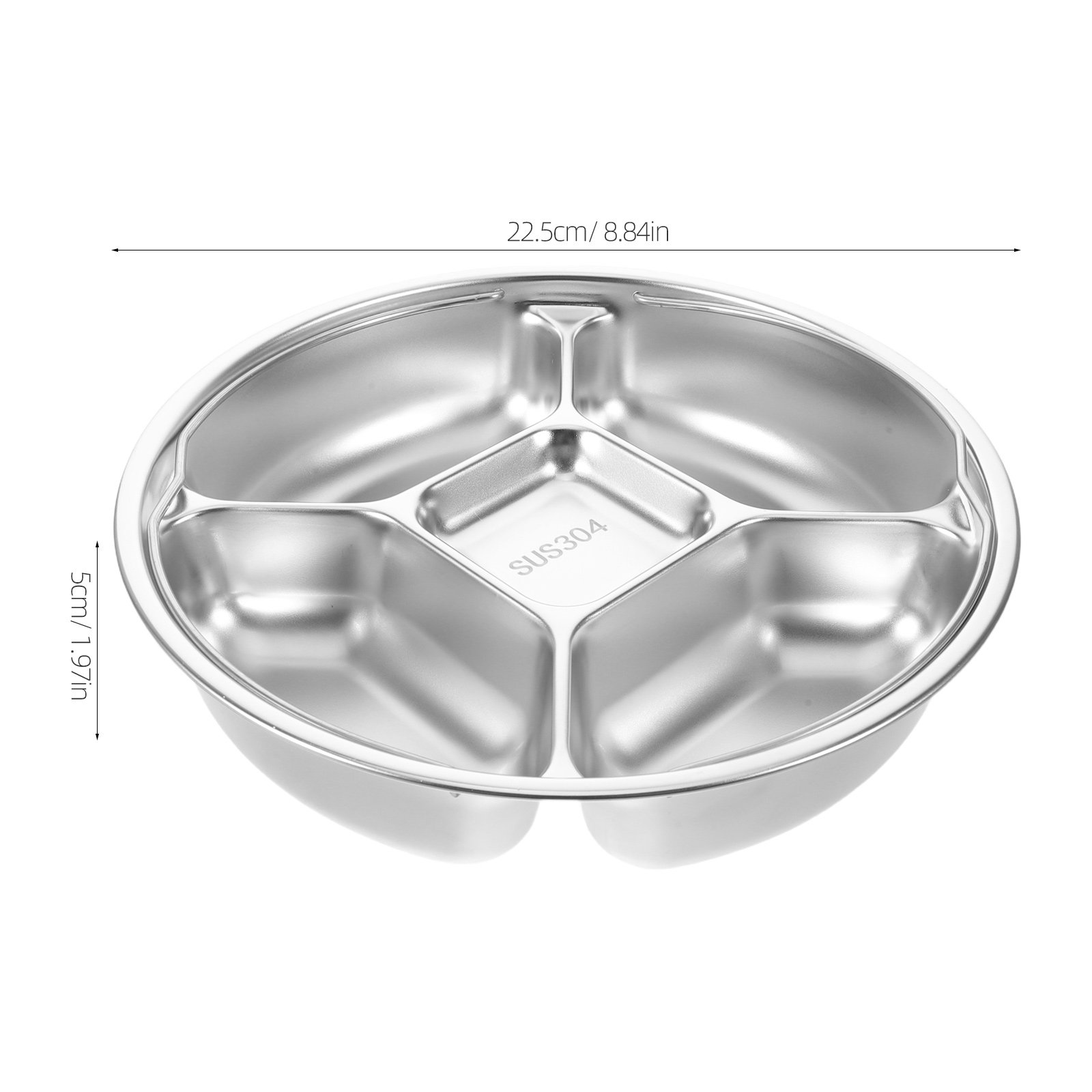 Stainless Steel 5-Compartment  - Meal Prep Kitchen 评论和价格