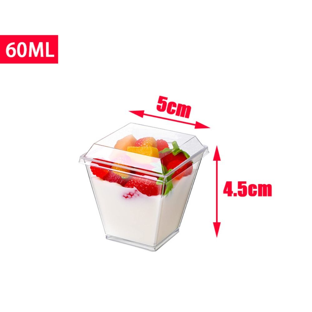 10Pcs Yogurt Cup Disposable Mo - Sauce Dipping Cup 评论和价格
