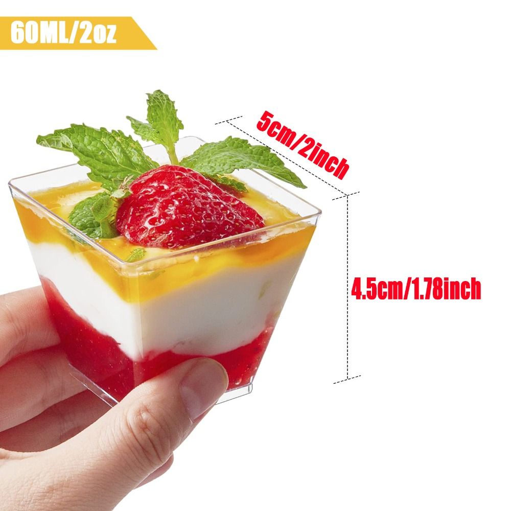 10Pcs Yogurt Cup Disposable Mo - Sauce Dipping Cup 评论和价格