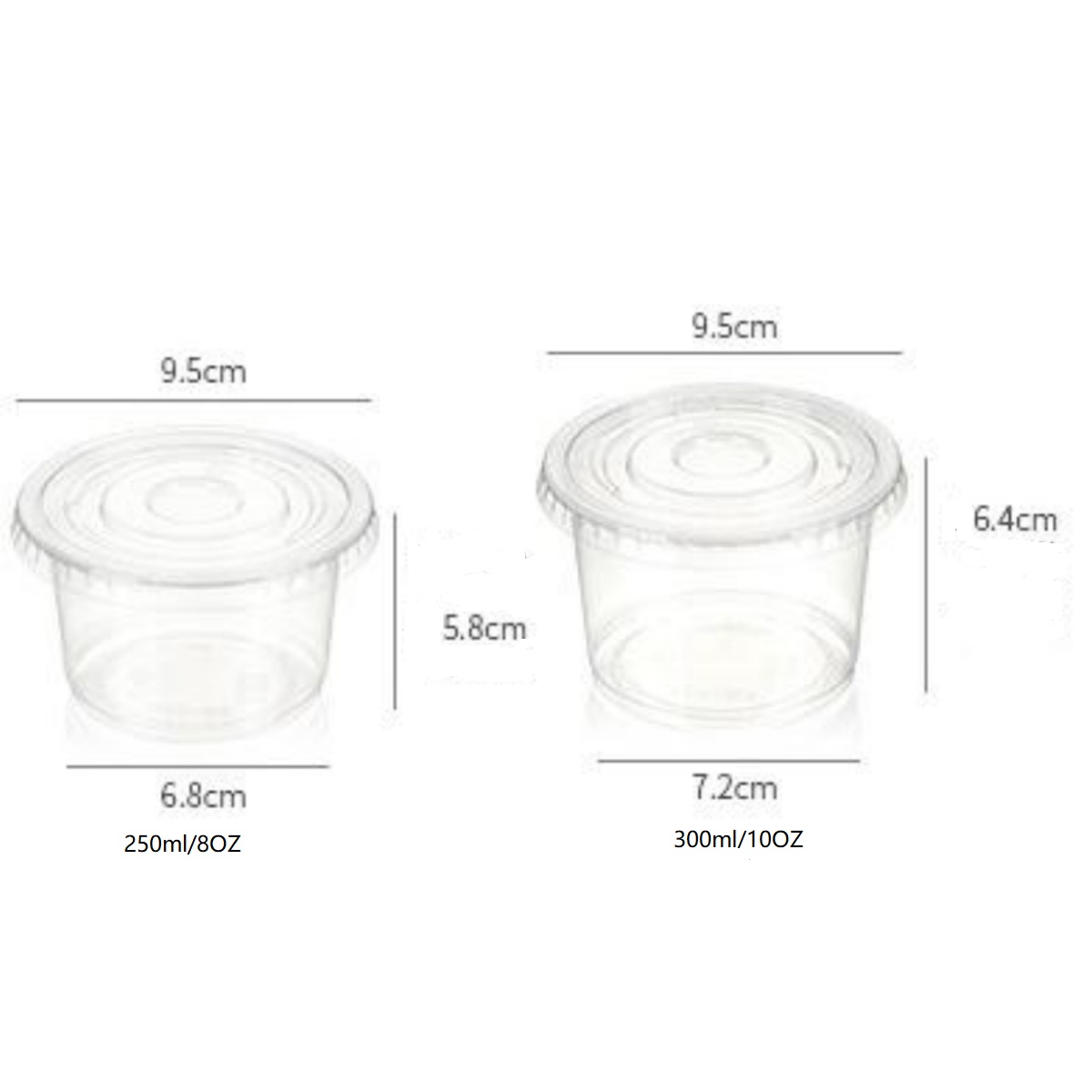 8/10OZ Plastic Parfait Cups wi - Sauce Dipping Cup 评论和价格