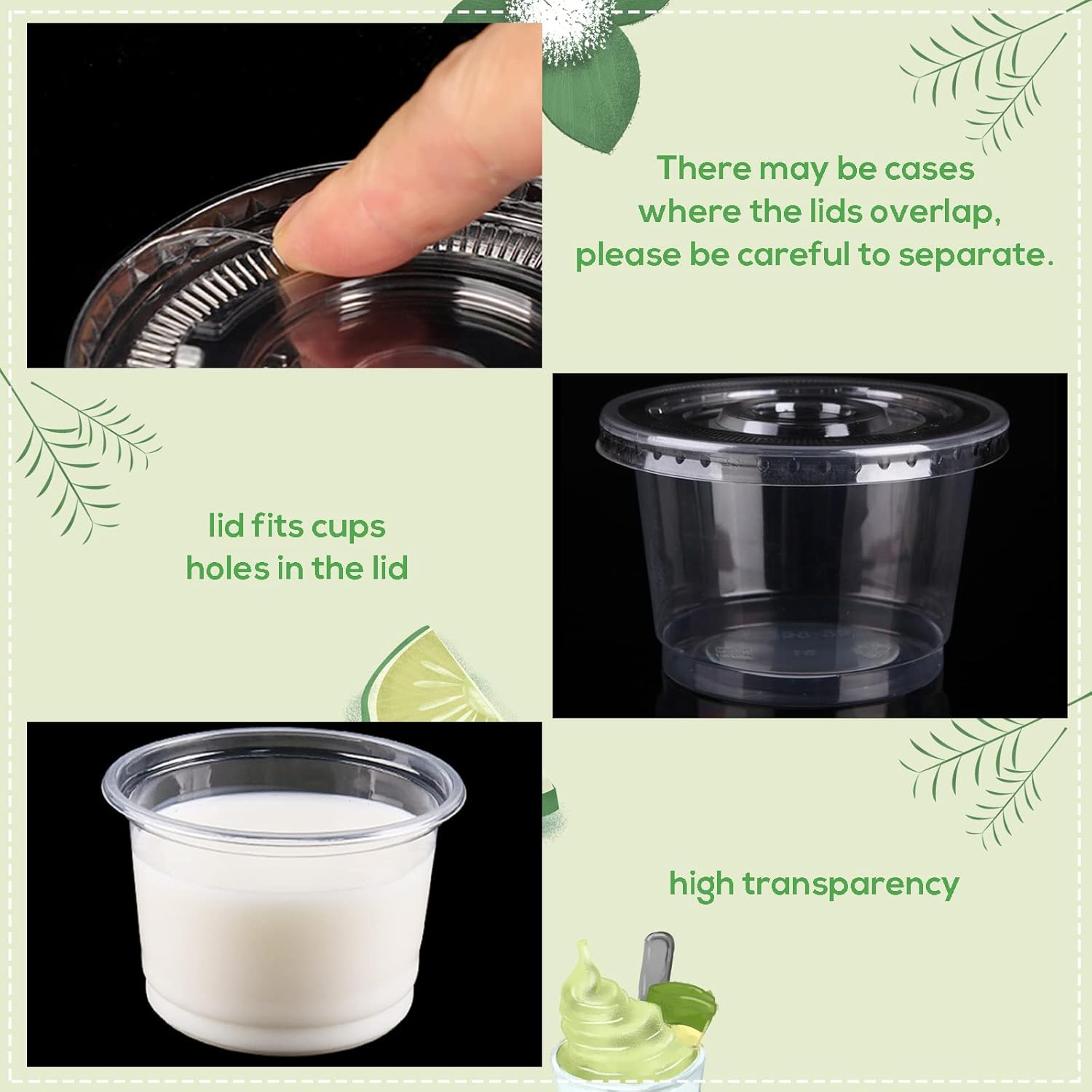 8/10OZ Plastic Parfait Cups wi - Sauce Dipping Cup 评论和价格