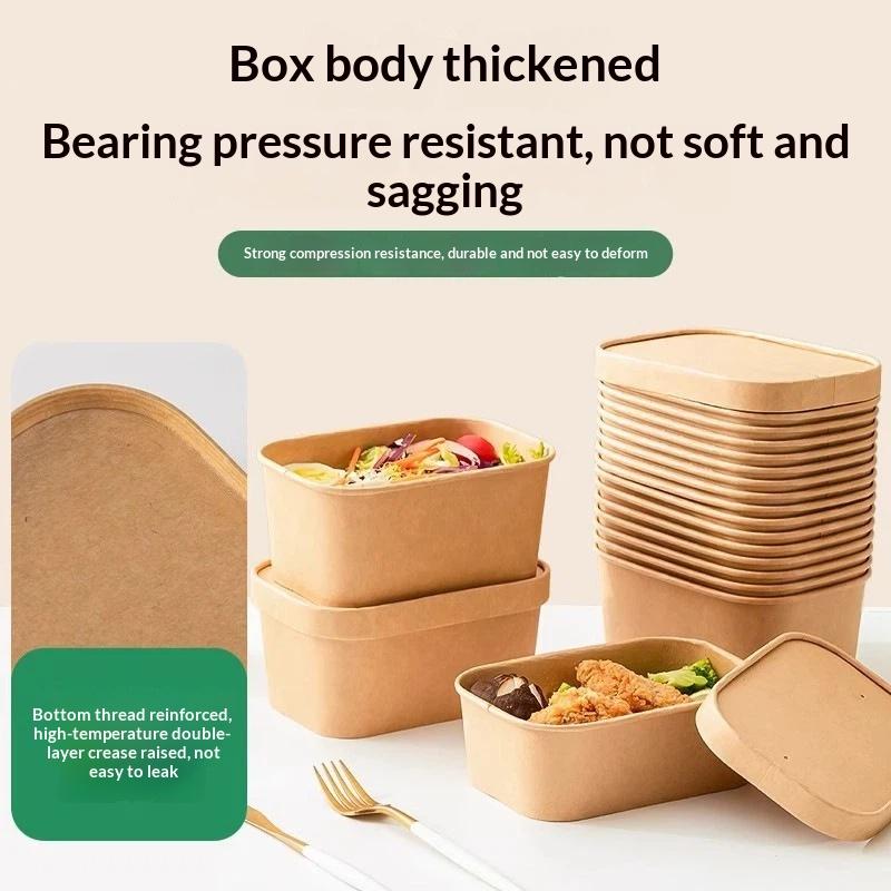 10Pcs Square Disposable Kraft  - Meal Prep Bowl 评论和价格