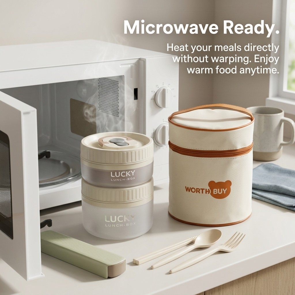 Round Bento Box Microwavable P - Meal Prep Or Prep Meal 评论和价格